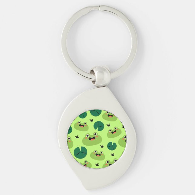 Porte-clés Grenouille drôle (Devant)