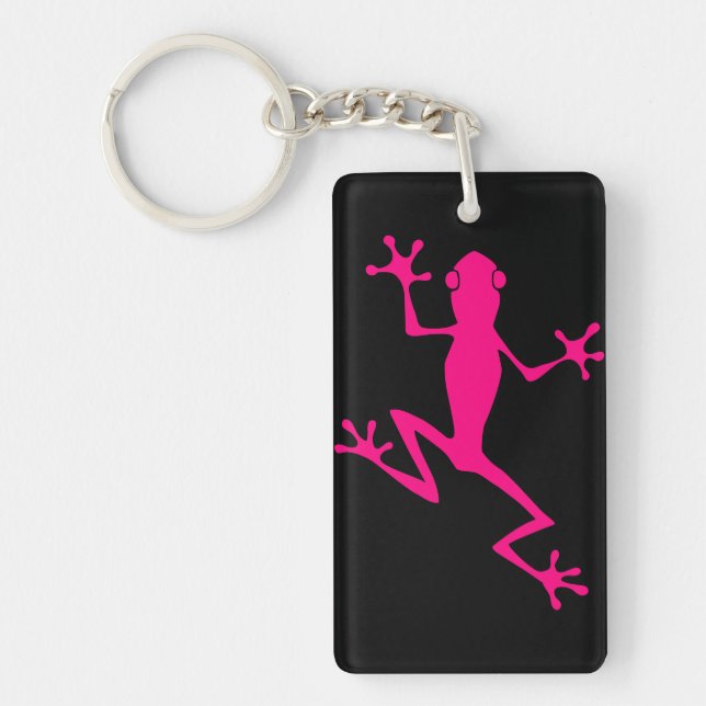 Porte-clés Grenouille fuchsia (Devant)