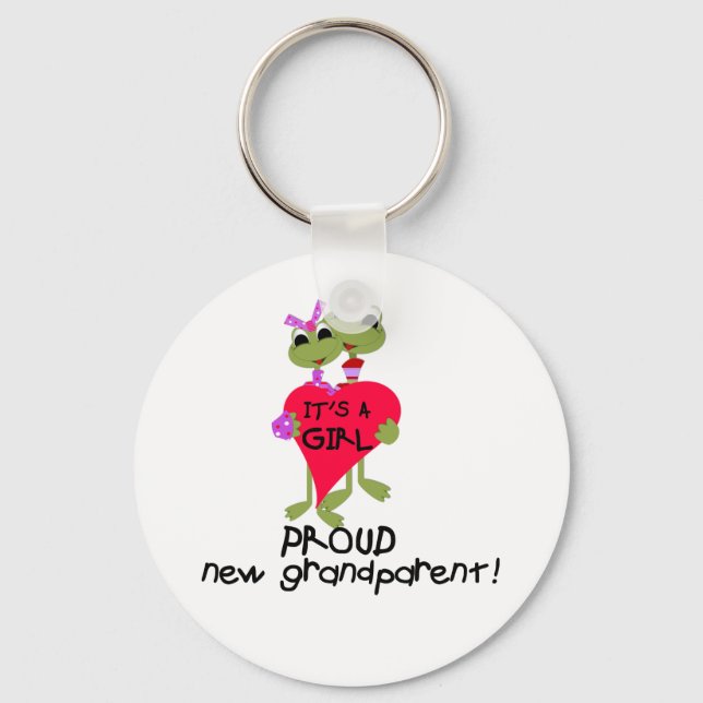 Porte-clés Grenouille grand-parent de chemises et cadeaux pou (Recto)