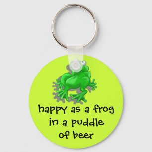 Porte-clés grenouille heureuse