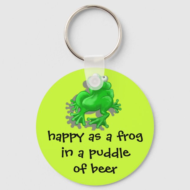 Porte-clés grenouille heureuse (Recto)