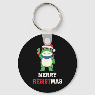 Porte-clés Grenouille Litique Drôle Noël Joyeux Resistmas 202