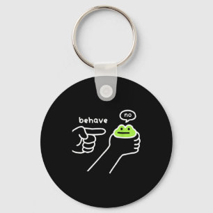 Porte-clés Grenouille malhonnête Mème de grenouille drôle Se