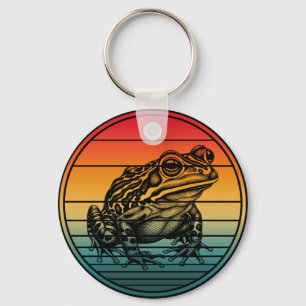 Porte-clés Grenouille Rétro Vintage Amphibien Crapaud