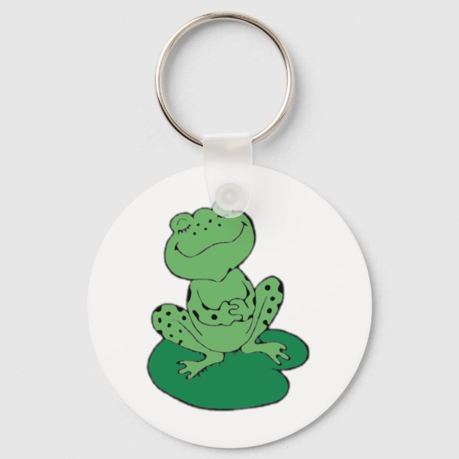 Porte-clés Grenouille sur Lilypad (Recto)