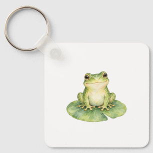 Porte-clés Grenouille sur un nénuphar