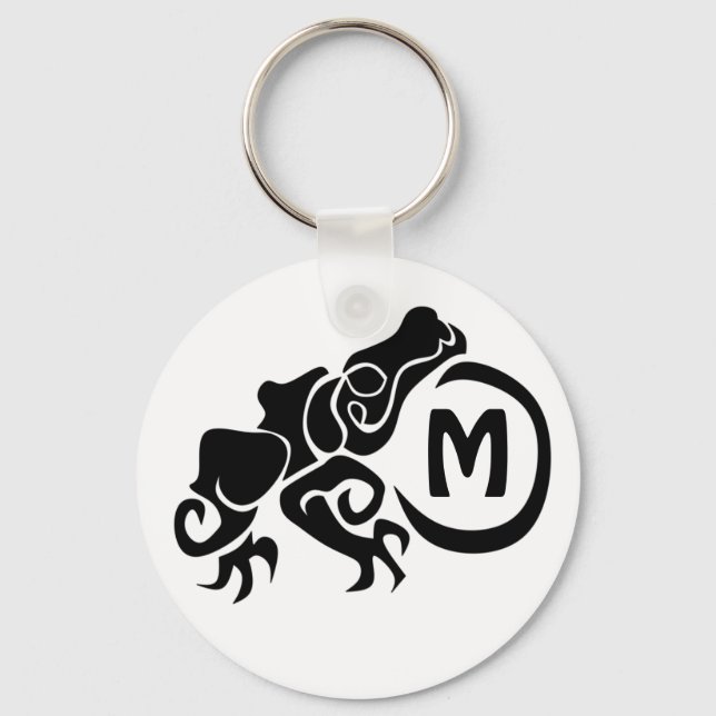 Porte-clés Grenouille tribale méchante (Recto)