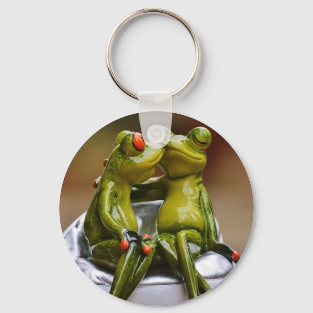 Porte-clés Grenouilles Heureuses (Recto)