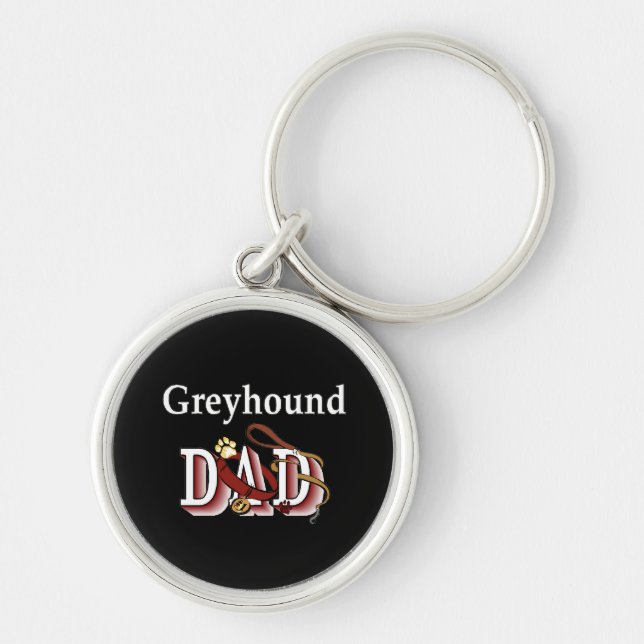 Porte-clés Greyhound Chien Papa (Devant)