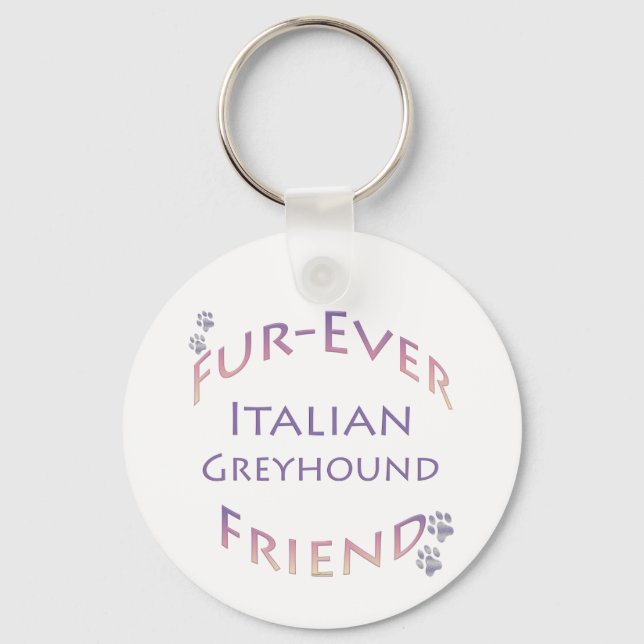 Porte-clés Greyhound Furever italien (Recto)