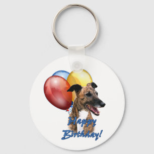 Porte-clés Greyhound Joyeux Ballons d'Anniversaire.