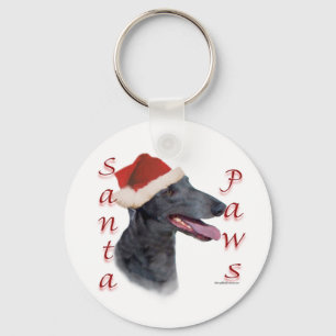 Porte-clés Greyhound Père Noël Paws