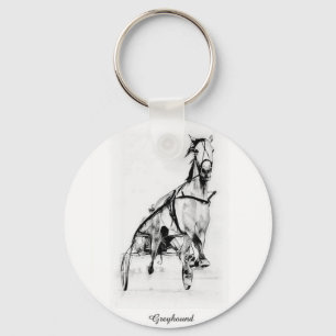 Porte-clés Greyhound Trotter