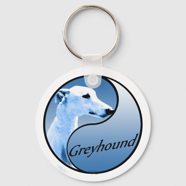 Porte-clés Greyhound Yin et Yang (Recto)