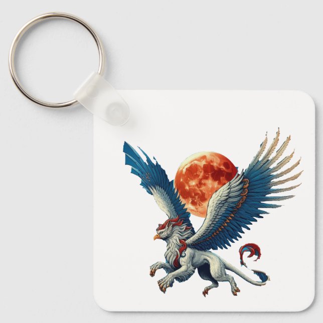 Porte-clés Griffin et Lune (Recto)