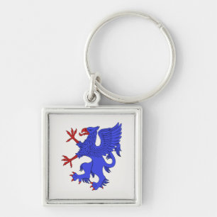 Porte-clés Griffin Rampant Azure