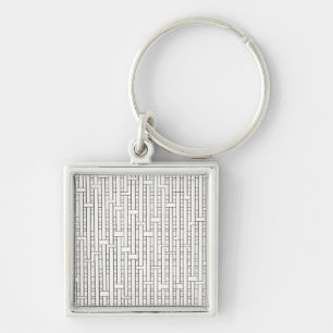 Porte-clés Grille industrielle - Bauhaus minimaliste moderne