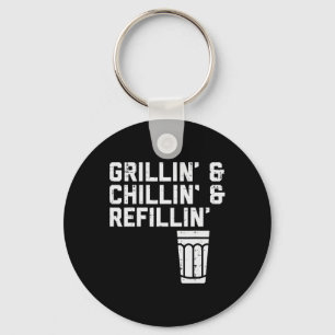 Porte-clés Griller Détendre Se Ressourcer Drôle De Barbecue G
