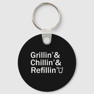 Porte-clés Griller Et Se Détendre Et Se Resservir T Fun Backy