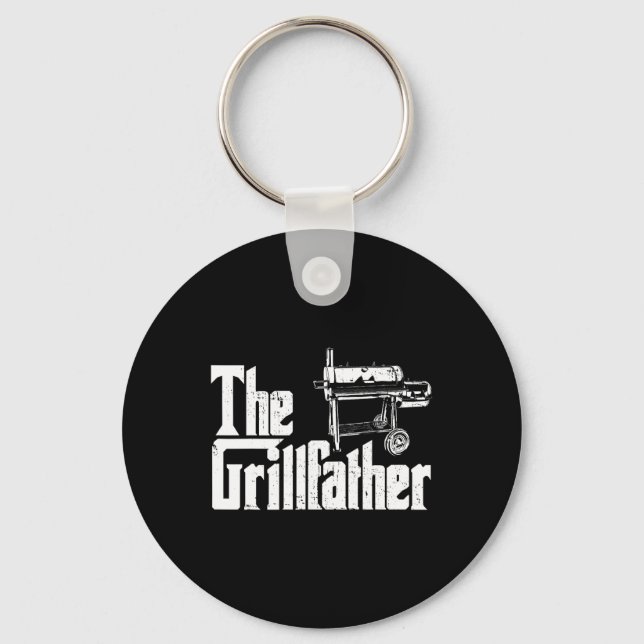 Porte-clés Grilling Smoker And Grill Chef Grillfather Grilled (Recto)