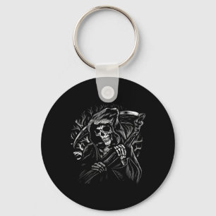 Porte-clés Grim Faucheuse Crâne Mort Scythe Mort Gothique Hor