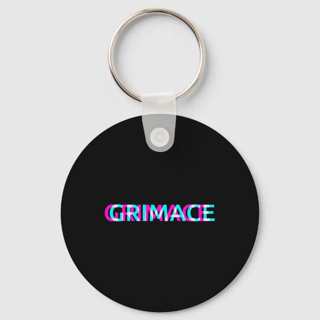 Porte-clés Grimace Edgy - Grunge esthétique Emo Pastel Goth H (Recto)