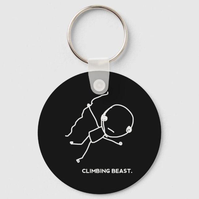 Porte-clés Grimpe drôle et étrange pour les grimpeurs  (Recto)