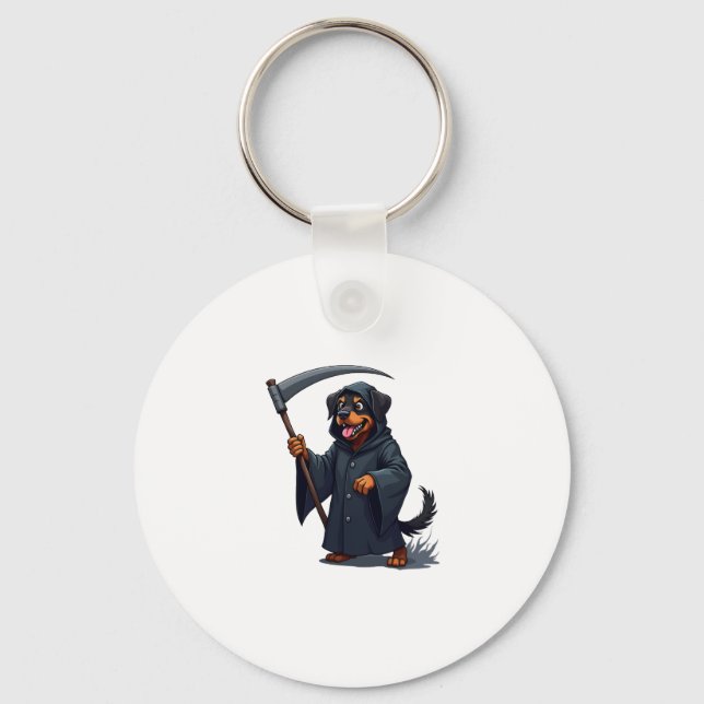 Porte-clés Grimper Reaper Rottweiler Chien (Recto)