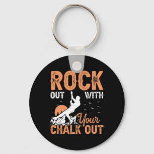 Porte-clés Grimpeur - Drôle de rocher avec votre craie Rock 