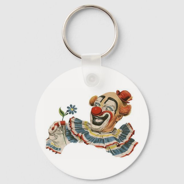 Porte-clés Grins clowns à fleur - Porte - clé (Recto)