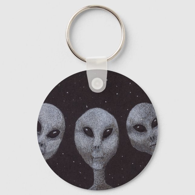 Porte-clés Gris Alien (Recto)