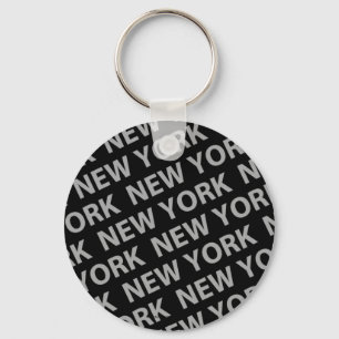 Porte-clés Gris de New York Pattern