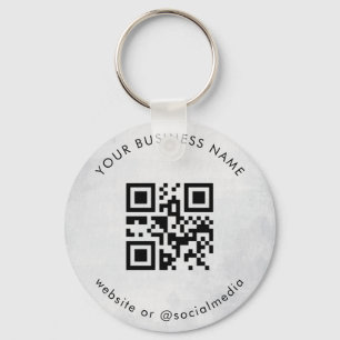 Porte-clés Gris votre entreprise personnalisée Qr Code Scan P