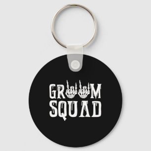 Porte-clés Groom éffrayant Squad Mariage gothique Halloween B
