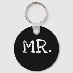 Porte-clés Groom Texte blanc M.