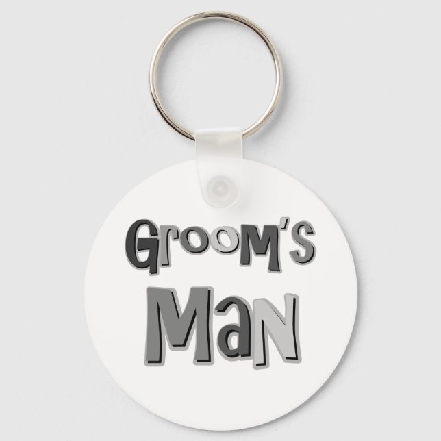 Porte-clés Groomsman Grey (Recto)