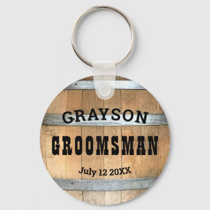 Porte-clés Groomsman Russe Whiskey Barrel Porte - clé