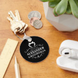 Porte-clés Groomsman Tuxedo Cravate noir<br><div class="desc">Mariage Groomsman Tuxedo Cravate Porte - clé noir</div>