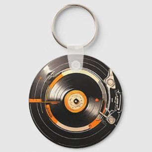 Porte-clés Groove en nostalgie avec Notre Vinyl Rétro