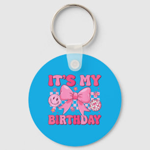 Porte-clés Groovy Birthday Girls Ns Enfants Coquette Arc Bday