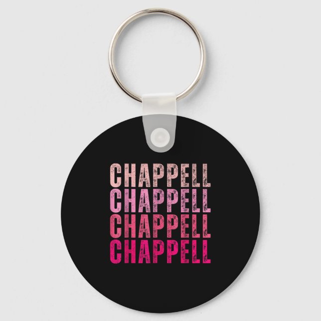 Porte-clés Groovy Chappell Prénom D Chappell T-Shirts Mème  (Recto)