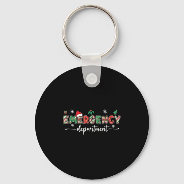 Porte-clés Groovy Emergency Department Christmas Santa Er Cre (Recto)