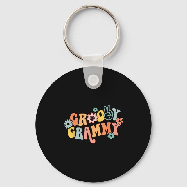 Porte-clés Groovy Grammy One Thankful Grammy Valentines Day M (Recto)