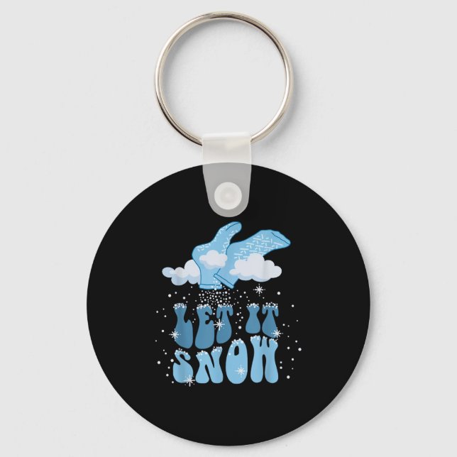 Porte-clés Groovy Let It Snow Pct Patient Care Tech Nurse Chr (Recto)
