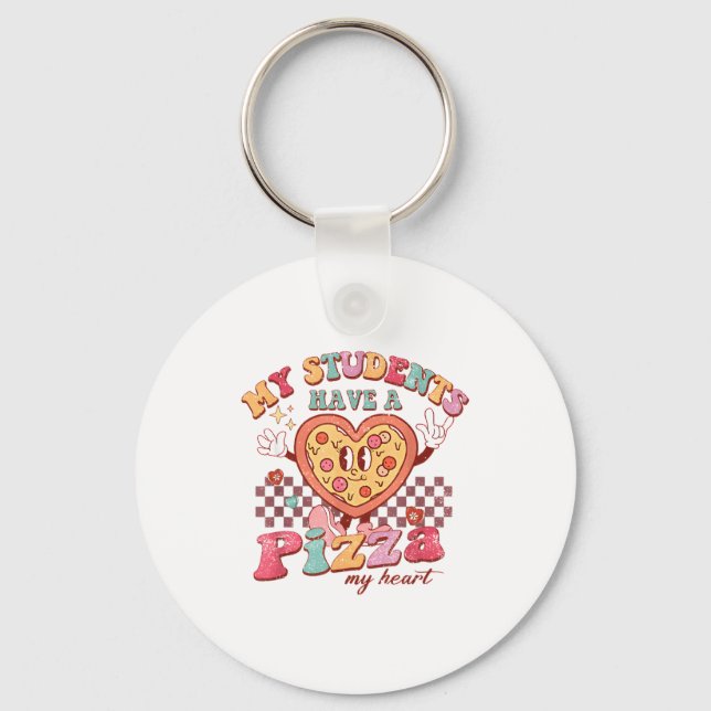 Porte-clés Groovy My Students Have Zza Of My Heart Teacher Va (Recto)
