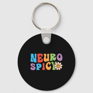 Porte-clés Groovy Neurospicy - Neurodivergent Adhd Asd Autism