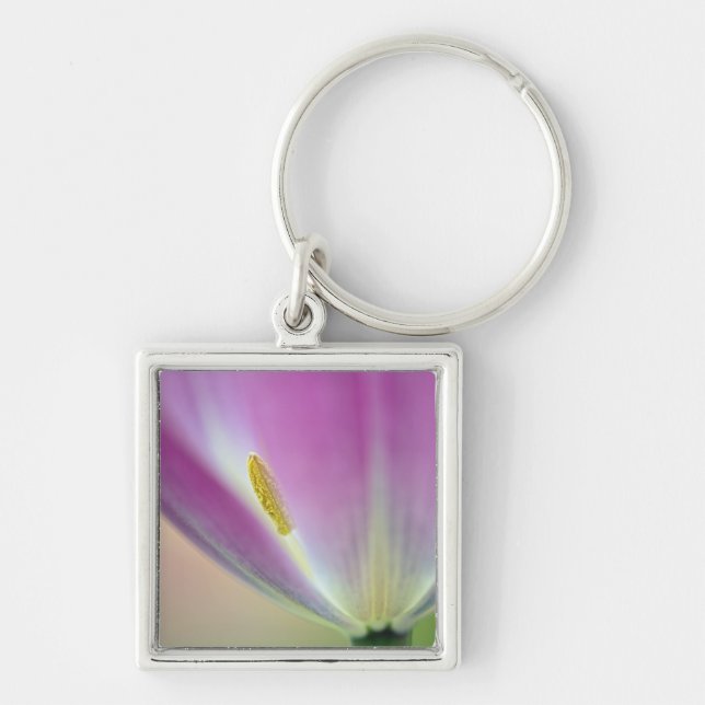 Porte-clés Gros plan sur le dessous d'une fleur de tulipe, Ku (Devant)