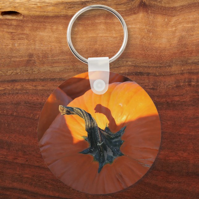 Porte-clés Grosse Citrouille Orange (Recto)