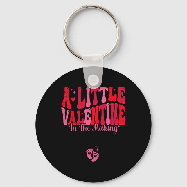 Porte-clés Grossesse de Saint Valentin - Un peu de Saint Vale (Recto)