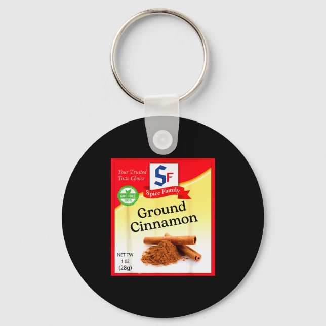 Porte-clés Ground Cinnamon Condiment Holiday Sce Group Costum (Recto)